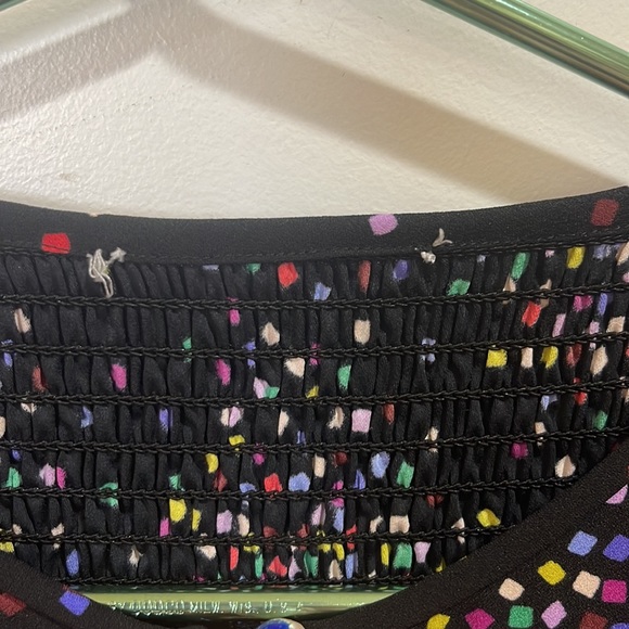 KATE SPADE CONFETTI PRINT SMOCKED SHIRT DRESS - Picture 10 of 16